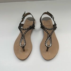 Dolce Vita Women’s Metallic Braid Sandals - Size 6